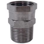 Stainless steel Female GHT Swivel x Male NPT Adapter